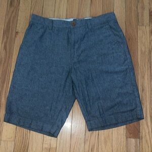 J. Crew  gray Rivington chambray chino shorts size  31 W